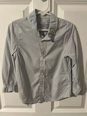 Vineyard Vines Boys Performance Whale Shirt Button-Down Shirt 3T